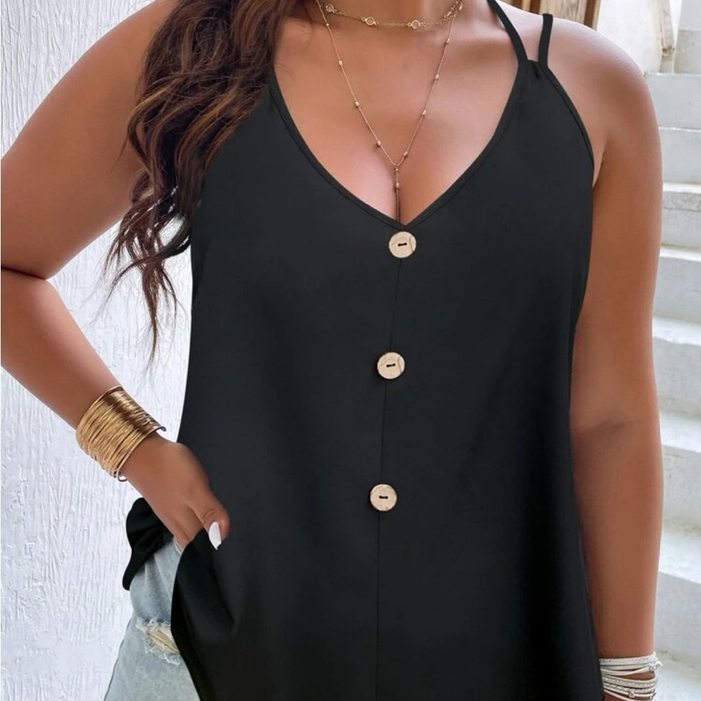 Black tank top